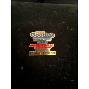 Vtg NASCAR Goody's 500 Martinsville Bobby Hamilton Winner Lapel Pin